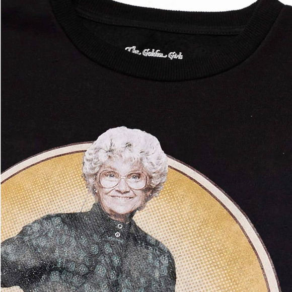 GOLDEN GIRLS Word to your Mother Sweatshirt Black Sweatshirt Large Betty White - Picture 2 of 2